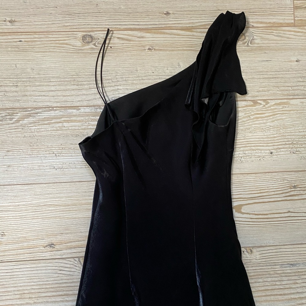 Vintage Black Asymmetrical Dress | Y2K (2003) Vintage Fashion